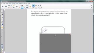 Momentum - Elastic Collisions Q30