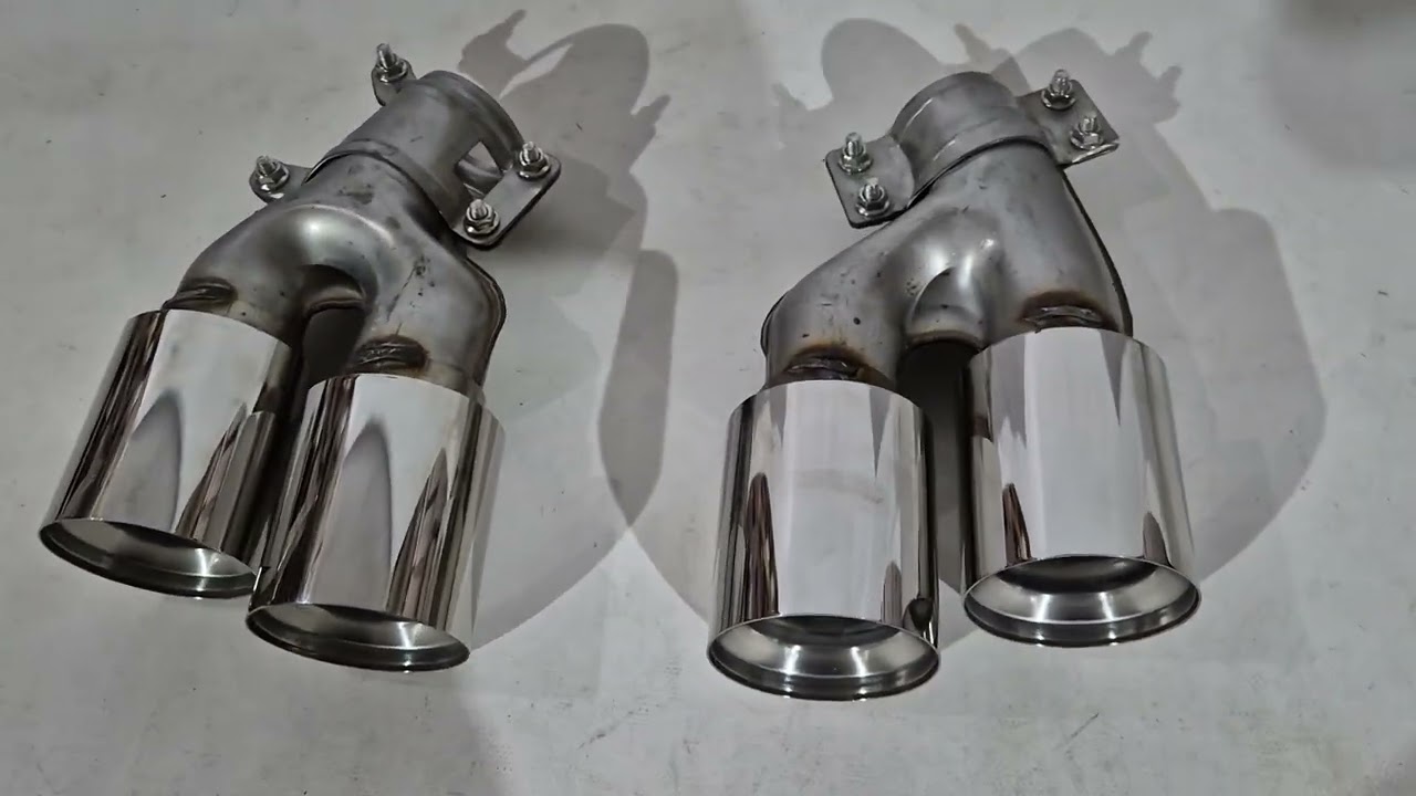 BMW 5 серія G30/G31 2017-2023 рр. Насадки на глушитель (2 шт) Video 1