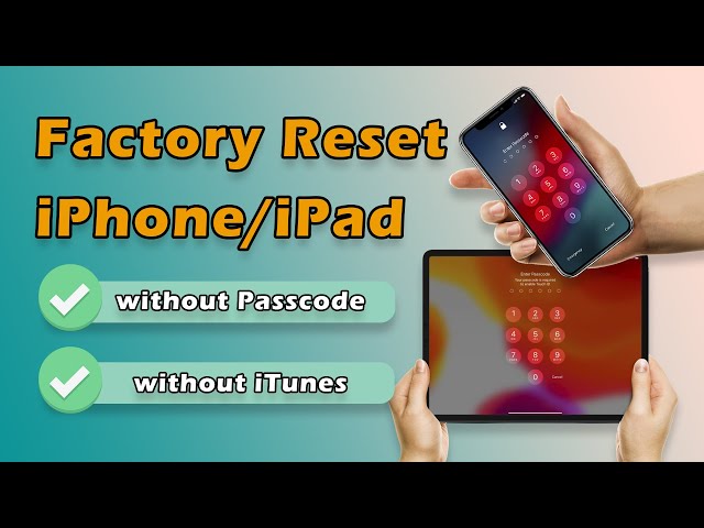 reset a locked iphone without a passcode