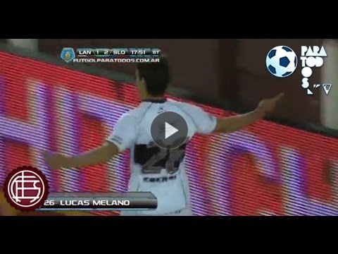 Gol de Melano. Lanús 2 - San Lorenzo 2. Fecha 13. Torneo Inicial 2013. Fútbol Para Todos