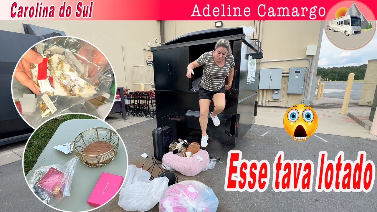É de cair o queixo com tudo que encontro nos dumpster das lojas