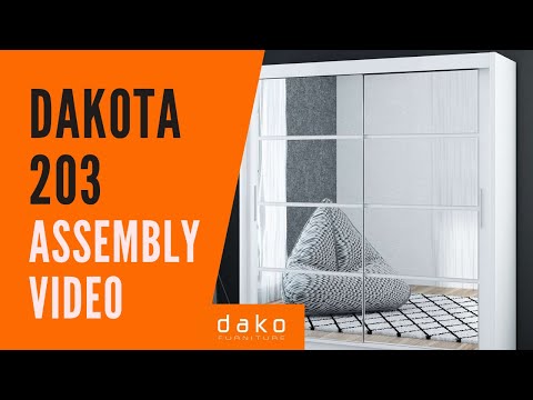 Wardrobe Assembly Video - DAKO FURNITURE - Dakota 203 - 10