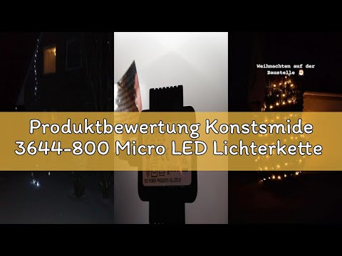 Produktbewertung Konstsmide 3644-800 Micro LED Lichterkette / für Außen (IP44) / VDE geprüft / 24V A