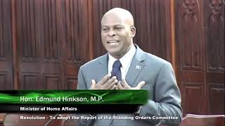 Edmund Hinkson at The House Of Assembly - 29th Sitting