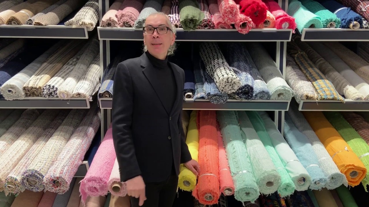Tweed and boucle fabrics a-la Chanel