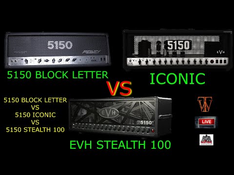 EVH 5150 Iconic vs EVH Stealth vs Peavey 5150 Block Letter