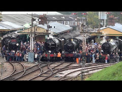 A Lineup Of Four 21st Century Steam Locomotives! | Giants Of Steam At The Bluebell Railway 18/10/25