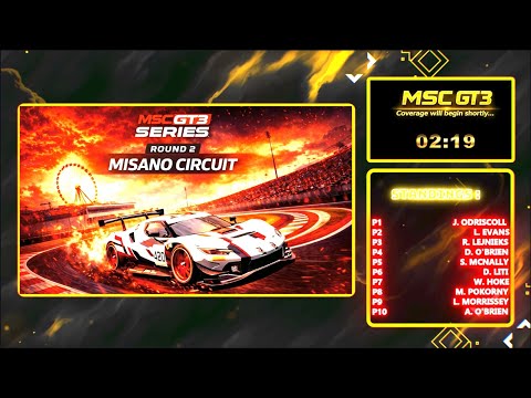 MSC Racing League | GT3 Series | Misano Grand Prix | Round 2 - Season 3