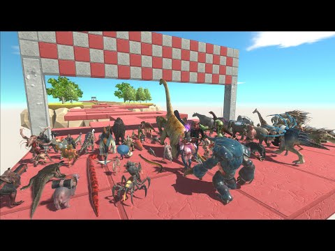 90 Units Survival Zig Zag Death Race - Animal Revolt Battle Simulator