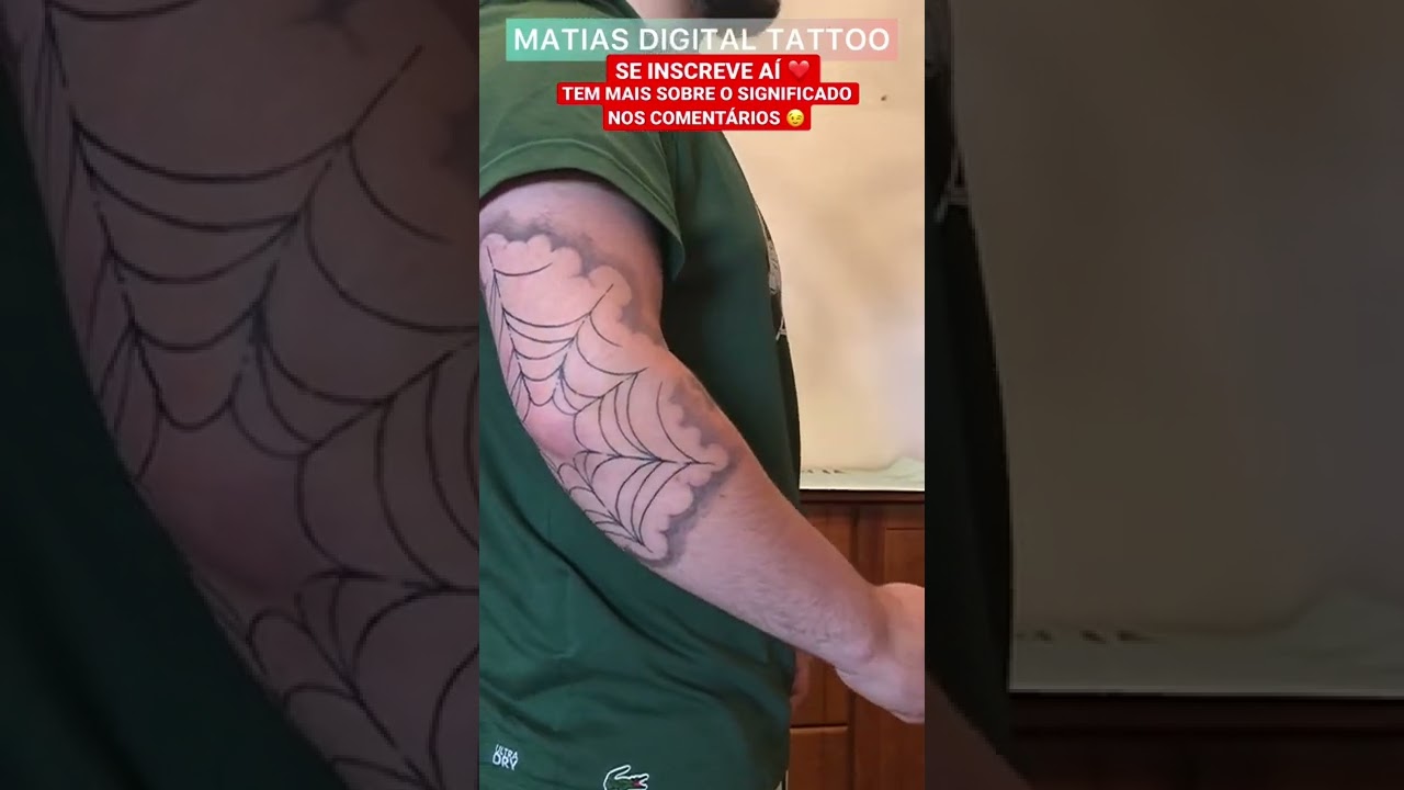 Watch Now QUAL É O SIGNIFICADO DE UMA TATUAGEM DE TEIAS DE ARANHA E vc faria uma assim #shorts #shortsvideo QUAL É O SIGNIFICADO DE UMA TATUAGEM DE TEIAS DE ARANHA E vc faria uma assim #shorts #shortsvideo