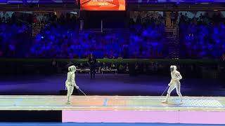 2019 Budapest Fencing World Championships Women Foil FINAL | DERIGLAZOVA vs. RANVIER