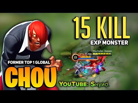 EXP LANE CHOU One Shot Build [ Chou Best Build Top Global ] By YT: Sнуиσ. - Mobile Legends