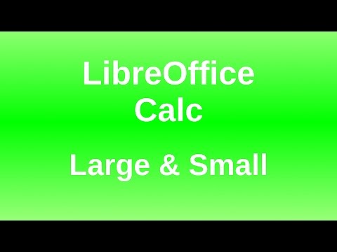 LibreOffice Calc - Large and Small Functions