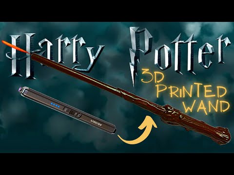 3D Printed Harry Potter Wand │SHOOTS REAL FIRE!