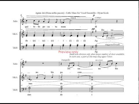 5. AGNUS DEI (excerpt) from LITTLE MASS FOR VOCAL ENSEMBLE
