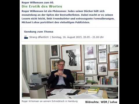 [AUDIO] Roger Willemsen zum 60. - Die Erotik des Wortes (16.08.2015, WDR5)