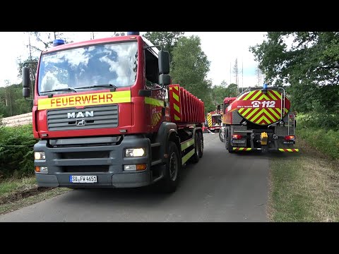 Waldbrand 35 Hektar - 500 Einsatzkräfte - Evakuierungen - Großübung in Windeck am 25.06.22 + O-Töne