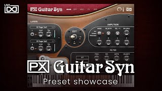 Video thumbnail for UVI PX Guitar Syn | Preset Showcase by UVI