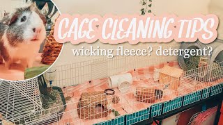 Cage Cleaning Routine & Tips // How I Use Fleece in My Guinea Pig Cage