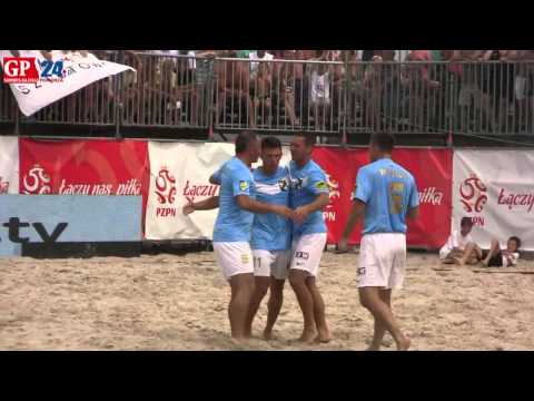 Ustka 2013. Beach soccer. Mistrzostwa Polski. Finał Grembach Łódź - Hemako Sztutowo