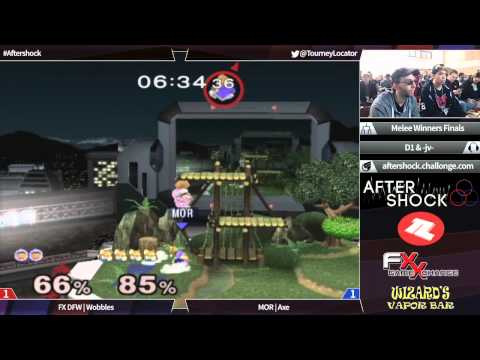 Aftershock Melee - FX DFW Wobbles (ICs) vs MOR Axe (Marth, Fox, Young Link) - Winners Finals