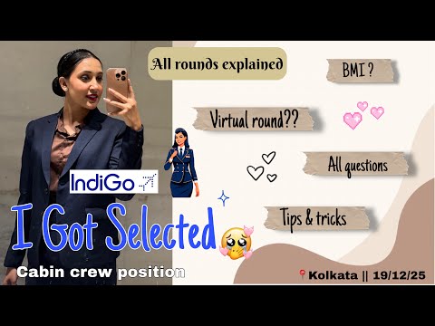 I Got Selected as Cabin Crew at IndiGo ✈️ | All Rounds Explained