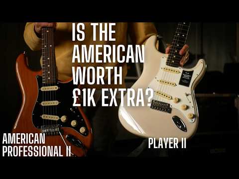 Fender Player ii Strat vs American Professional ii Strat - I Was Expecting a Big Difference...