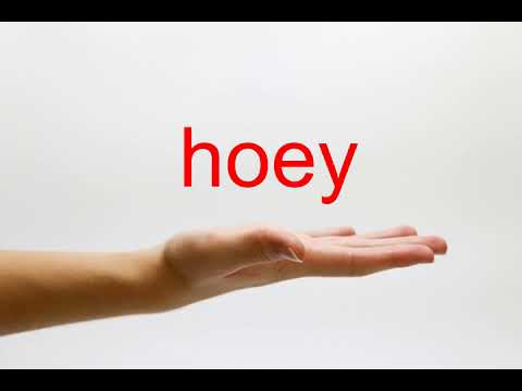 How to Pronounce hoey - American English