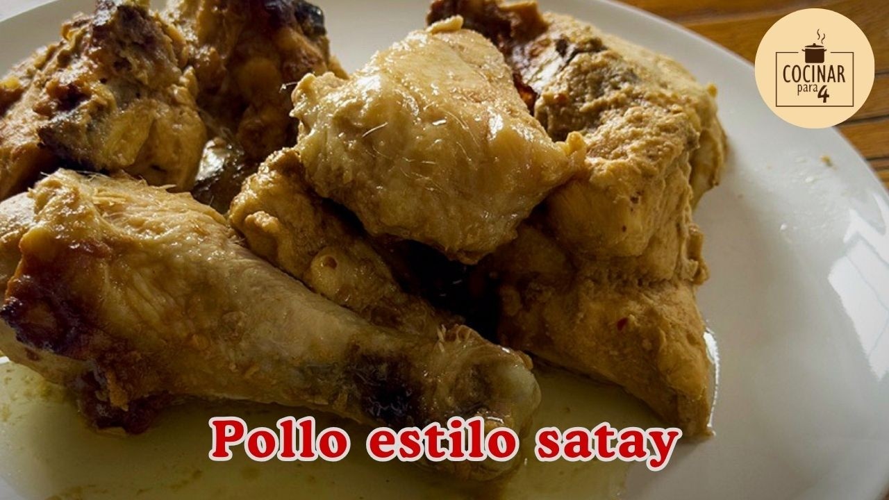 Pollo estilo satay: receta asiática fácil en casa