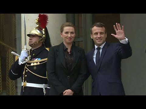 Emmanuel Macron hosts Danish PM Mette Frederiksen | AFP