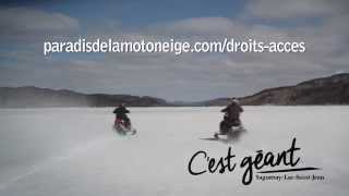 preview picture of video 'Achetez votre droit d'accès aux sentiers - La motoneige au Saguenay-Lac-Saint-Jean c'est géant!'