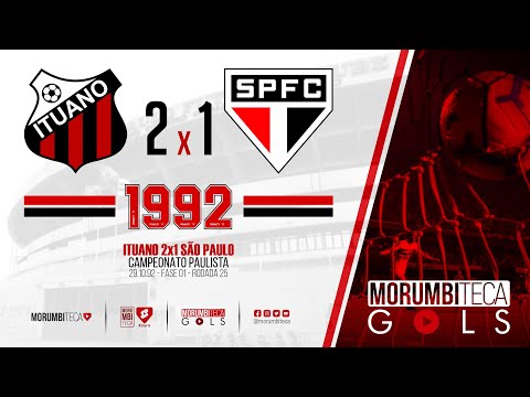 Ituano 2x1 São Paulo - Paulista 1992 - fase 01 - rodada 25 - 29/10/1992