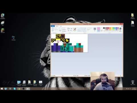 How to make a Minecraft skin using Windows Microsoft Paint!