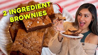2 INGREDIENT BROWNIES! Low Carb, Keto, Gluten Free