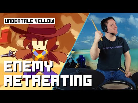 Enemy Retreating From Undertale Yellow On Drums!