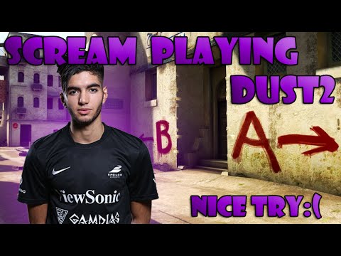 CS:GO - ScreaM playing de_dust2 Nice try :*(