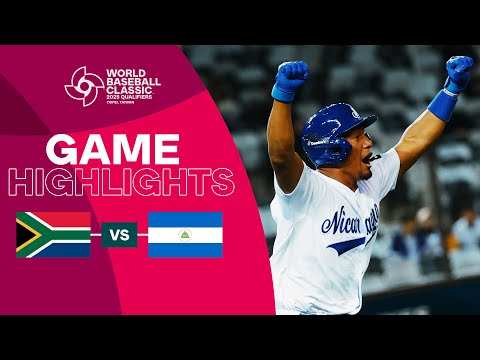 South Africa vs. Nicaragua | 2025 World Baseball Classic Qualifier Highlights