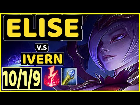 GILIUS (ELISE) vs IVERN - 10/1/9 KDA JUNGLE CHALLENGER GAMEPLAY - EUW