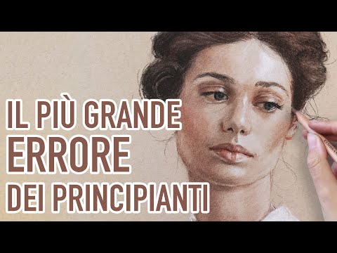 THE BIGGEST MISTAKE EVERY BEGINNER MAKES! DO YOU ALSO? Draw a realistic portrait with brown chalks