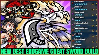 New Best Sunbreak Great Sword Build - Highest Damage Possible & More - Monster Hunter Rise Sunbreak!