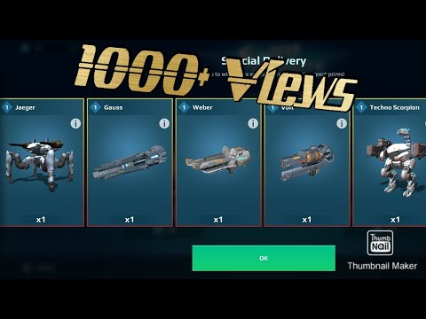 War Robots New Robots Jaeger,Techno Scorpion And New Weapons Gauss,Weber,Volt,Techno Atomizer