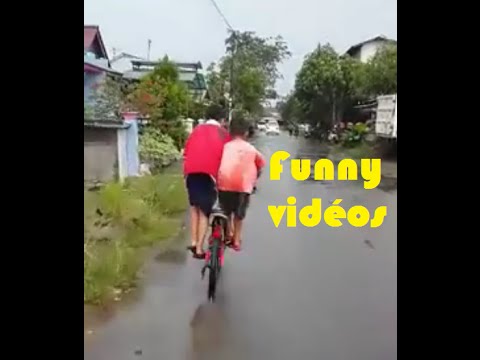 two children on a vilo