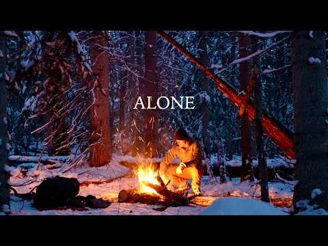 3 Days Winter Camping - Survival Shelter, Bow Drill, Camp & Cook