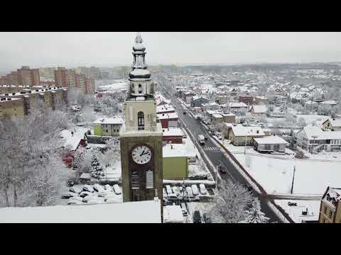 Mysłowice-Brzęczkowice zimą z lotu ptaka, dji mini 2 , 4K
