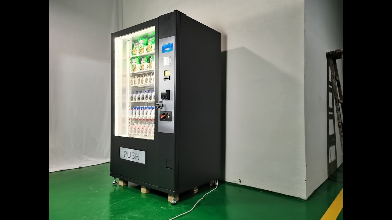 Distributeur automatique de snacks et de boissons video thumbnail