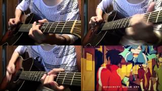 IA - "Summertime Record" on guitars by Osamuraisan 「サマータイムレコード」アコギでロック