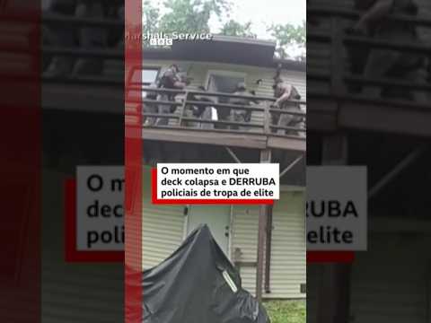 Deck colapsa e derruba policiais de tropa de elite dos EUA