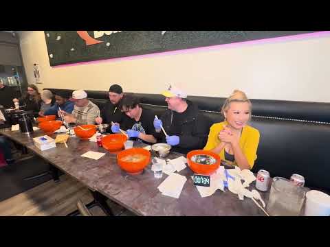 $1000 Prize Pho Eating Contest at Boba Pho U in Sacremento!! #rainaiscrazy 