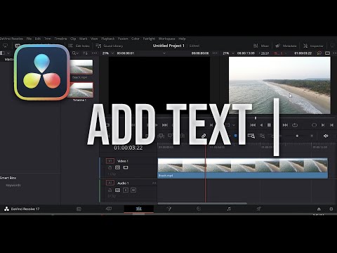 How To Add Text In Davinci Resolve 17