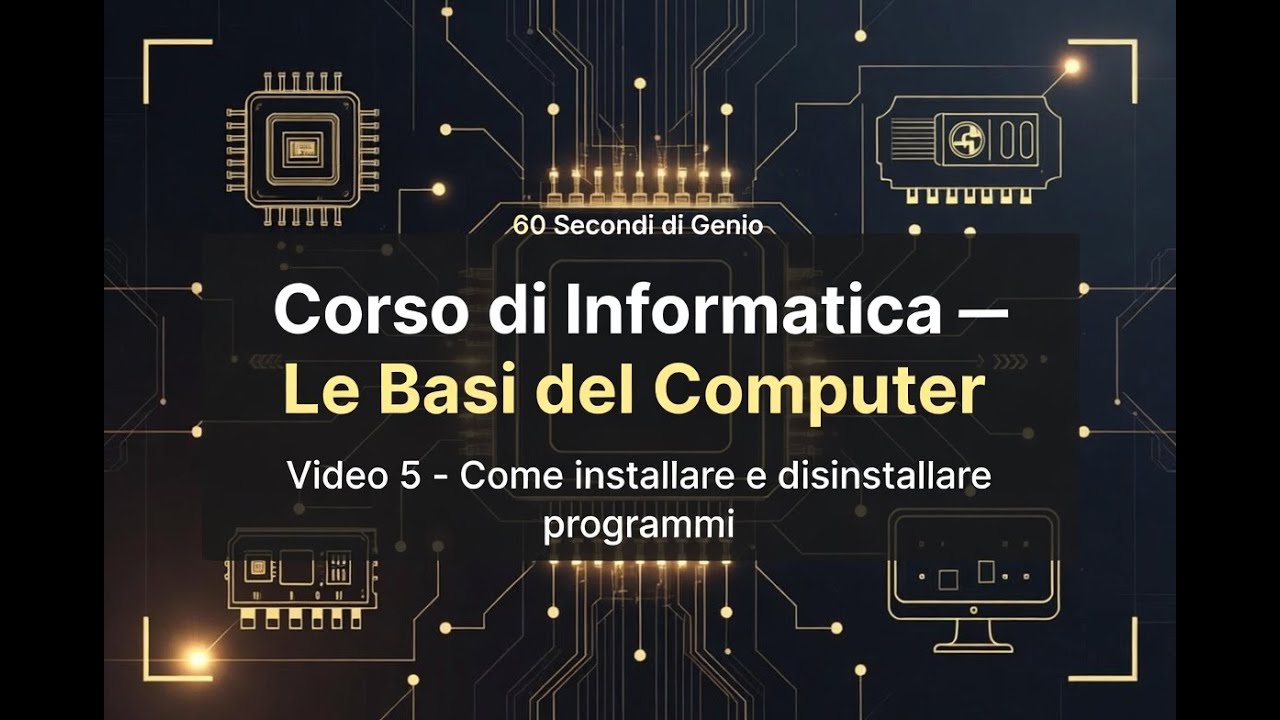 Corso Informatica #5 — Come installare e disinstallare programmi